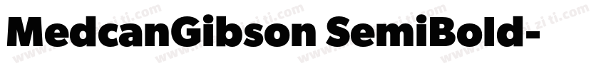 MedcanGibson SemiBold字体转换